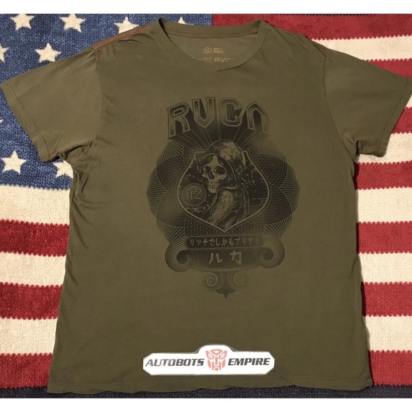 RVCA Other - NWOT Vintage RVCA Skeleton Art Graffiti Shirt XL Sb Undftd Max Nyc Urban Street